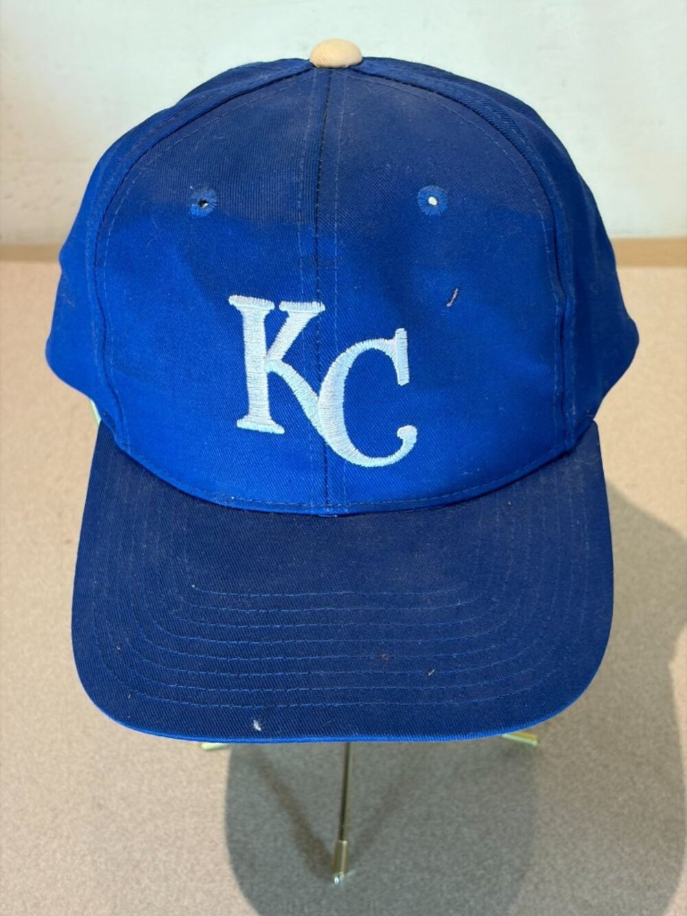 Vintage Kansas City Royals Royal Blue Snapback Hat Embroidered MLB Baseball Cap